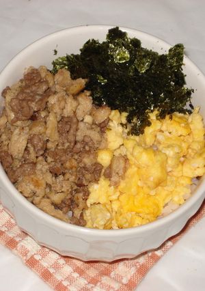 ☆ 三色弁当丼 ☆-レシピのメイン写真