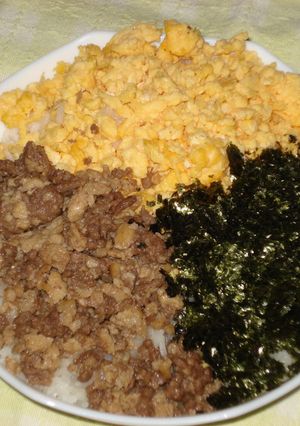 ☆三色弁当丼　ヘルシータイプ☆-レシピのメイン写真