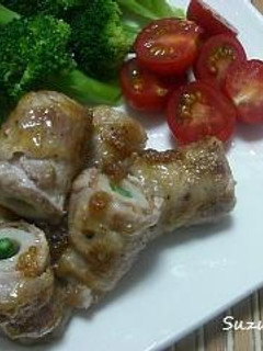 カレー風味のみそマヨ豚ロール焼き-レシピのメイン写真