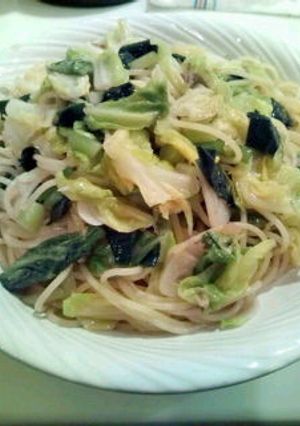 行者ニンニクのアンチョビパスタ-レシピのメイン写真