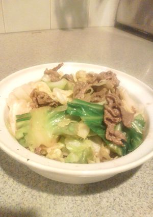 キャベツと牛肉のさっぱりサラダ-レシピのメイン写真