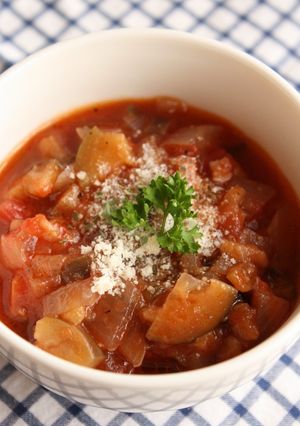 ナスいっぱいトマトスープ♪-レシピのメイン写真