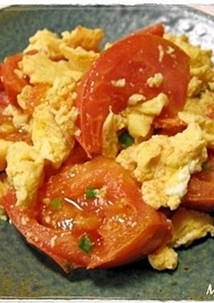 紹興酒香る♪トマトの卵炒め-レシピのメイン写真