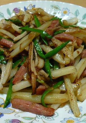 新じゃがでジャーマンポテト　スパムで！-レシピのメイン写真
