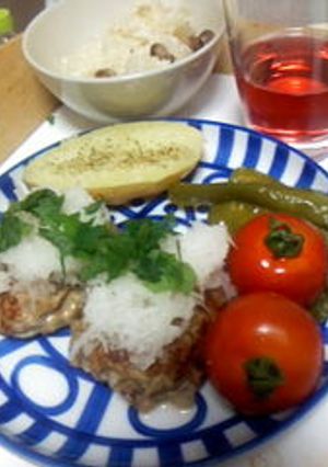 ＊酒蒸しジューシーハンバーグ＊-レシピのメイン写真