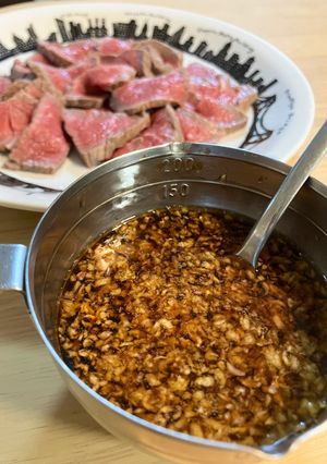 簡単ローストビーフのタレ💯にんにく醤油-レシピのメイン写真