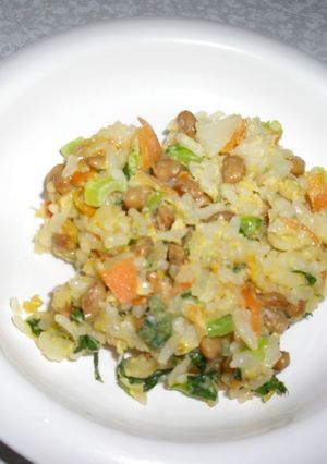 離乳食(完了期)の納豆チャーハン-レシピのメイン写真