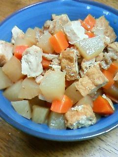 大根と厚揚げと鶏肉の煮物-レシピのメイン写真