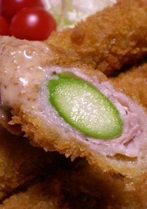 アスパラで豚バラ肉巻きフライ-レシピのメイン写真