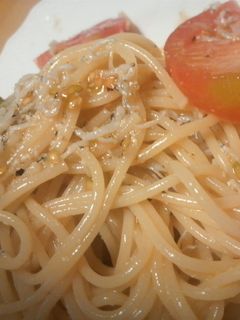 トマトとしらすの冷製パスタ-レシピのメイン写真