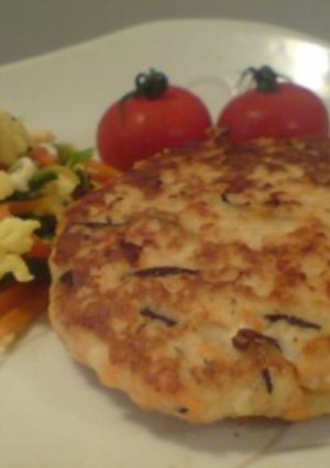 ひじきと豆腐の鮭バーグ-レシピのメイン写真