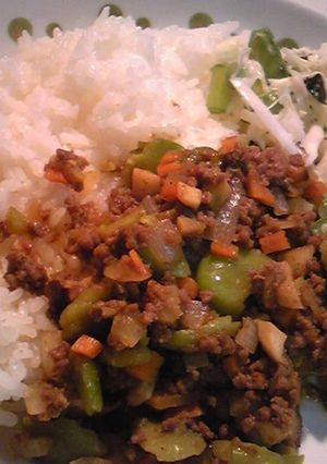 そらまめいっぱいドライカレー-レシピのメイン写真