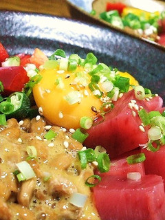 居酒屋メシ♥マグロ&納豆バクダン☆-レシピのメイン写真