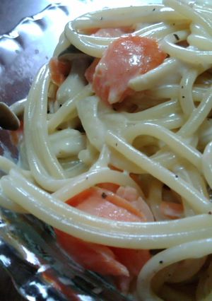 サーモンとクリームチーズのパスタ-レシピのメイン写真