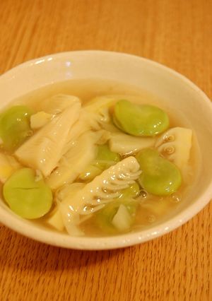 たけのことそら豆の中華風とろみ煮-レシピのメイン写真