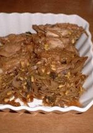鶏肉と豆モヤシのピリ辛煮-レシピのメイン写真