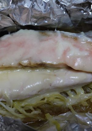 カロリー控えめ☆鮭とささみのホイル焼き♪-レシピのメイン写真