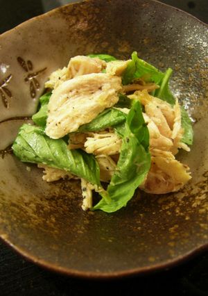 バジルと鶏胸肉の和え物-レシピのメイン写真