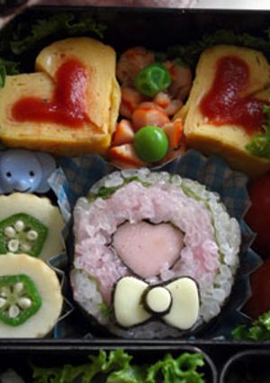バレンタインに♪ハートの飾り寿司弁当-レシピのメイン写真