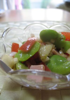 新タマ、そら豆、トメイト～の旬野菜マリネ-レシピのメイン写真