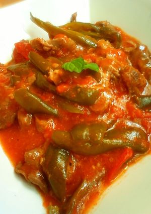 レンジで簡単★牛肉のさっぱりトマト煮★-レシピのメイン写真