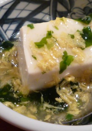 5分でもう1品♪卵スープであんかけ豆腐-レシピのメイン写真