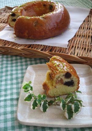 ふんわり♪ダークチェリーのバターケーキ-レシピのメイン写真
