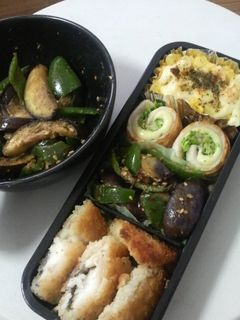 お弁当に♪なすとピーマンの胡麻和え☆-レシピのメイン写真
