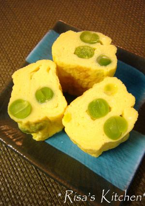 お弁当に✿グリンピースの出汁巻き玉子-レシピのメイン写真
