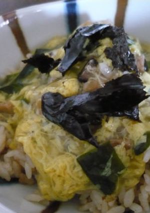 即席スープで簡単ふわとろ卵あんかけ丼-レシピのメイン写真