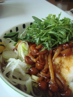tateなめこおろし冷蕎麦-レシピのメイン写真