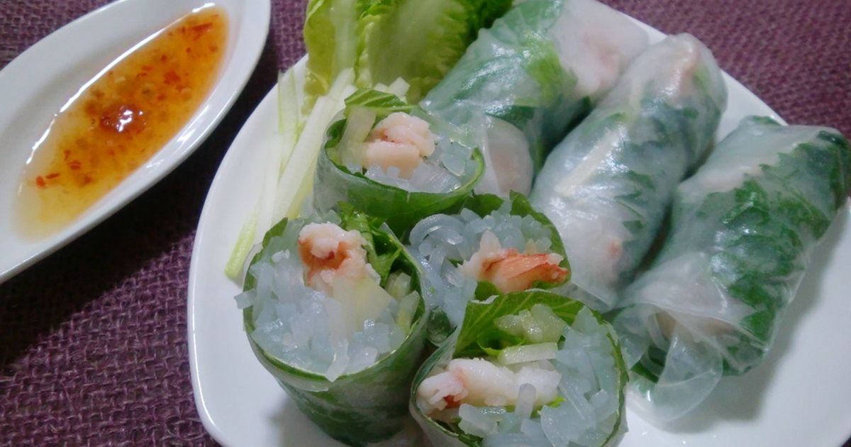 我家の生春巻き♪in春雨とエビ by ＊sanacchi＊ 【クックパッド