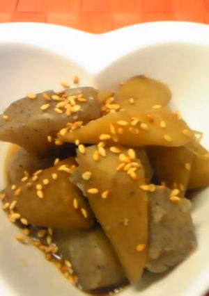 ゴボウとコンニャクの煮物-レシピのメイン写真