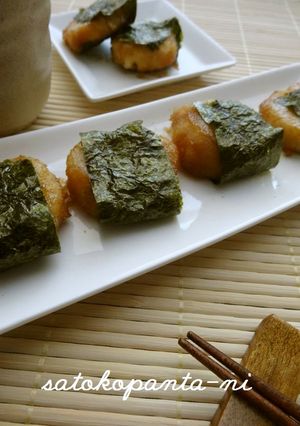 ビニール袋で混ぜるおからだんご海苔巻き-レシピのメイン写真