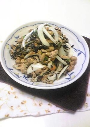 大豆、ひじき、新たまで☆和風マヨ炒め-レシピのメイン写真