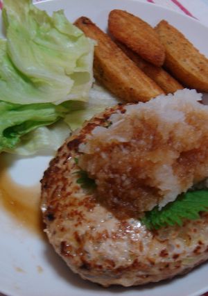 超簡単☆はまちを使っておろしハンバーグ♪-レシピのメイン写真