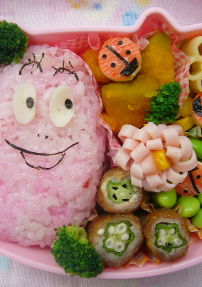 ｷｬﾗ弁　　ﾊﾞｰﾊﾞﾊﾟﾊﾟのお弁当-レシピのメイン写真