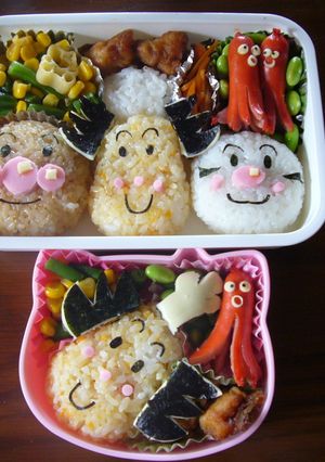 ｷｬﾗ弁　　ｱﾝﾊﾟﾝﾏﾝのぉ弁当-レシピのメイン写真