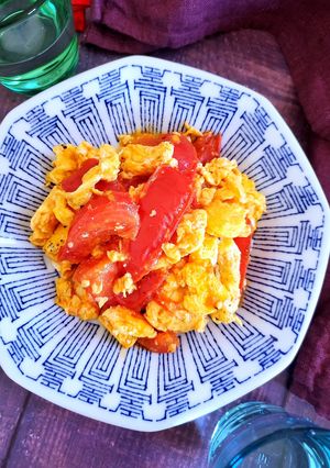 トマトとふわふわたまごの中華炒め-レシピのメイン写真