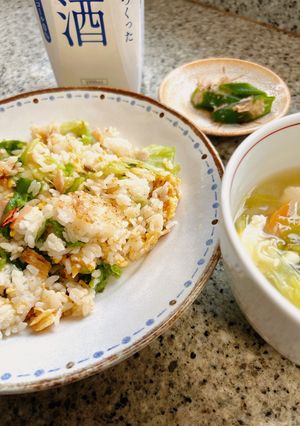 簡単☆レタスチャーハン-レシピのメイン写真