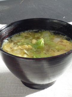 レタスと卵の味噌汁-レシピのメイン写真