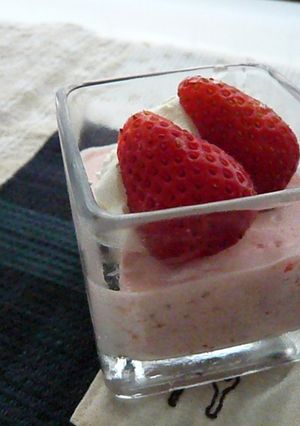 いちごのムース-レシピのメイン写真