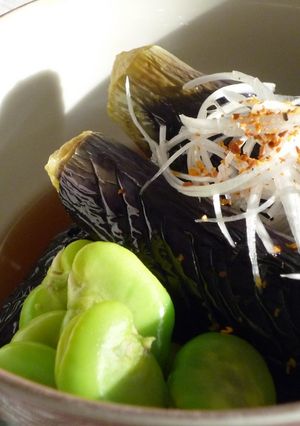 なすとそら豆の煮浸し-レシピのメイン写真