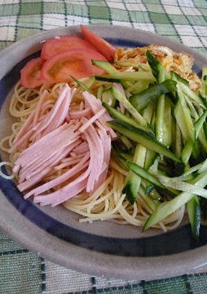 思い立ったら　冷やし中華風スパゲッティー-レシピのメイン写真