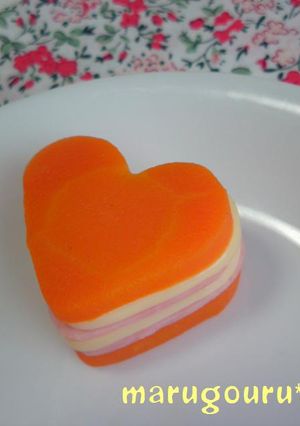 お弁当に♡人参ハムチー♡のミルフィーユ？-レシピのメイン写真