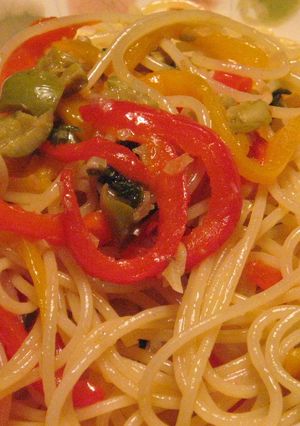 カラーピーマンのパスタ-レシピのメイン写真