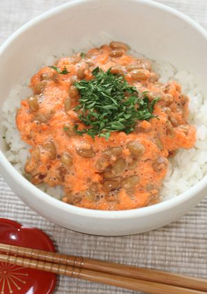 ほんのりあま～い✿にんじん✿納豆ご飯-レシピのメイン写真