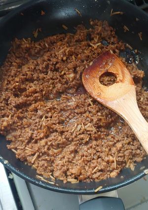 肉味噌えのきと玉ねぎ入り-レシピのメイン写真
