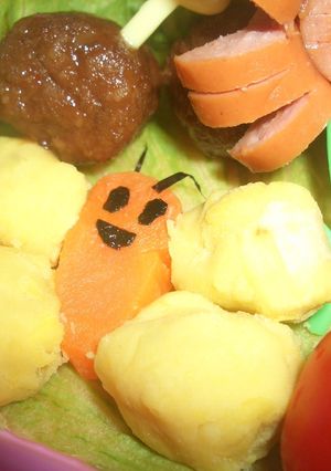 さつまいもで♡ちょうちょ✿（キャラ弁）-レシピのメイン写真
