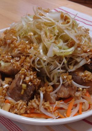超簡単☆はまちと野菜たっぷり油林ソース♪-レシピのメイン写真